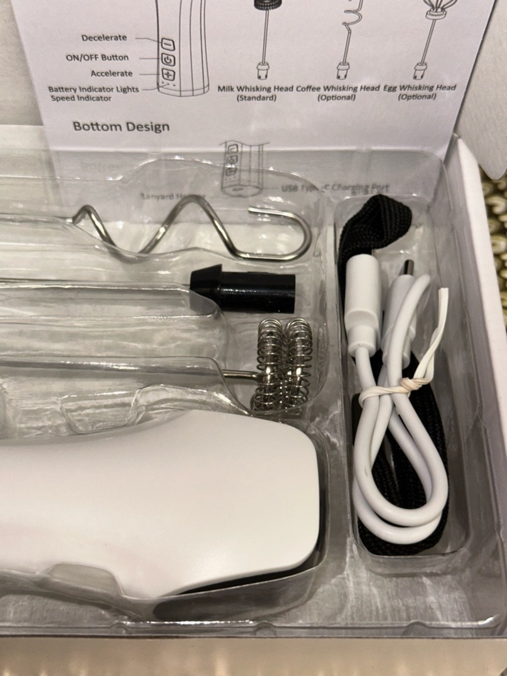 Electric Handheld Milk Frother - White - Picture 6 of 10